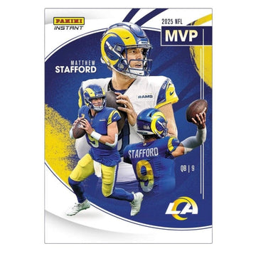 Matthew Stafford 2025 Panini Instant MVP #9 Rams NFL Card