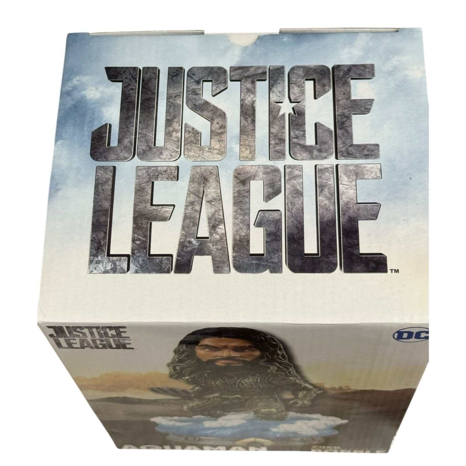 Justice League Aquaman FOCO Limited Edition Bobblehead collectible in original packaging