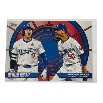 Shohei Ohtani Mookie Betts 2025 Topps #DD-2 MLB Dodgers Dynamic Duo Insert