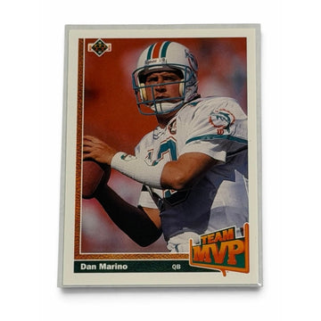 1991 Upper Deck Dan Marino Team MVP #465 Miami Dolphins HOF QB Football Card
