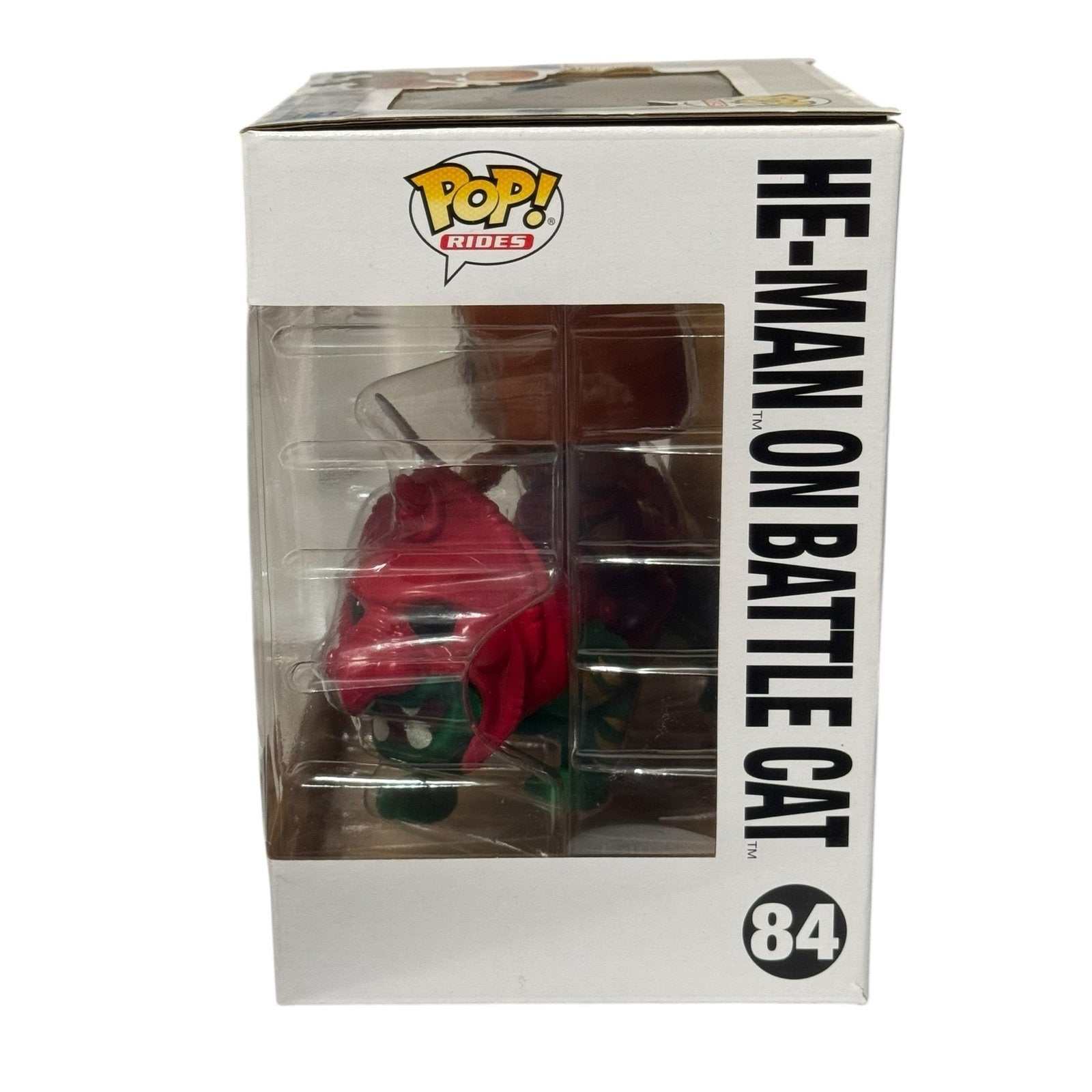 Funko Pop Rides He Man on Battle Cat #84 flocked Target Con exclusive collectible toy