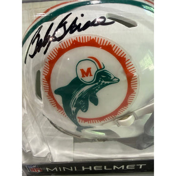 HOF Bob Griese Autographed Riddell Speed Mini Helmet NFL Miami Dolphins JSA