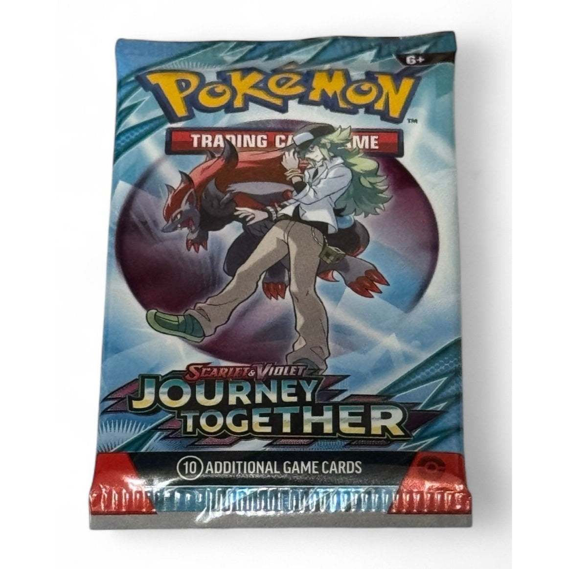 Pokémon TCG Scarlet & Violet Journey Together sealed booster pack with 10 cards