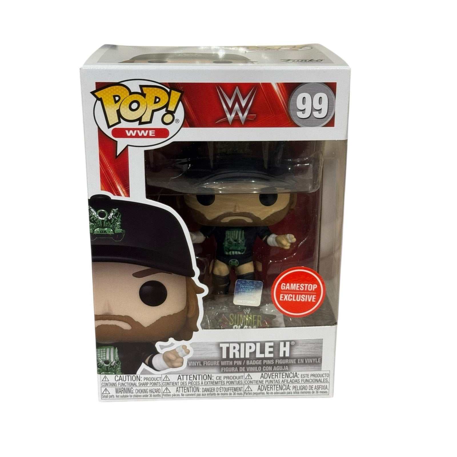 WWE Triple H Funko Pop 99 GameStop exclusive DX SummerSlam vinyl figure in box