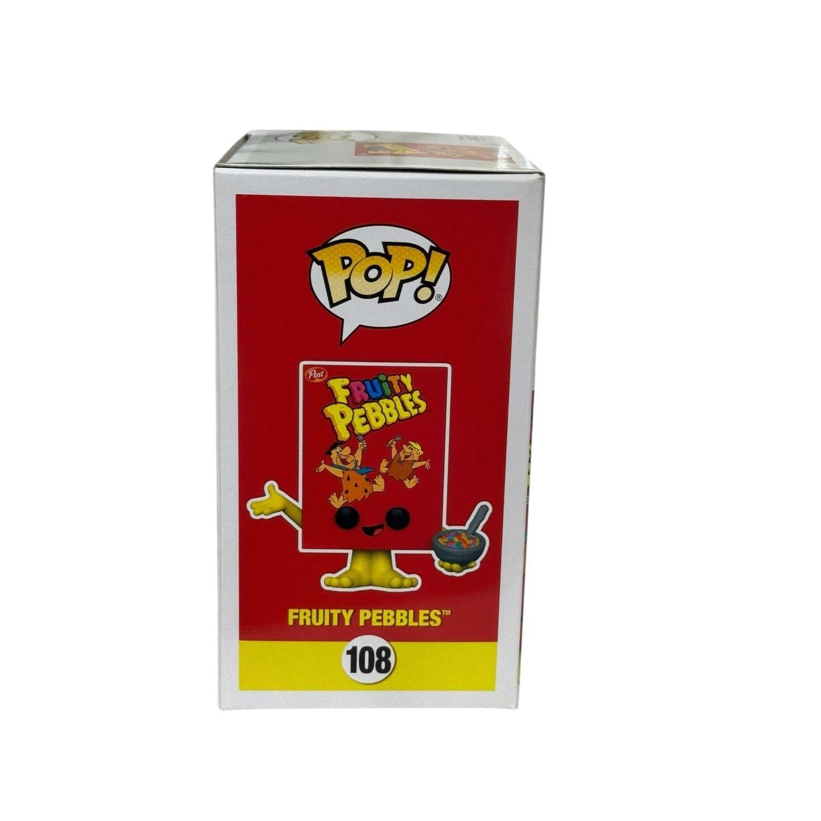 Fruity Pebbles Funko Pop 108 Ad Icons collectible vinyl figure packaging featuring Post cereal design