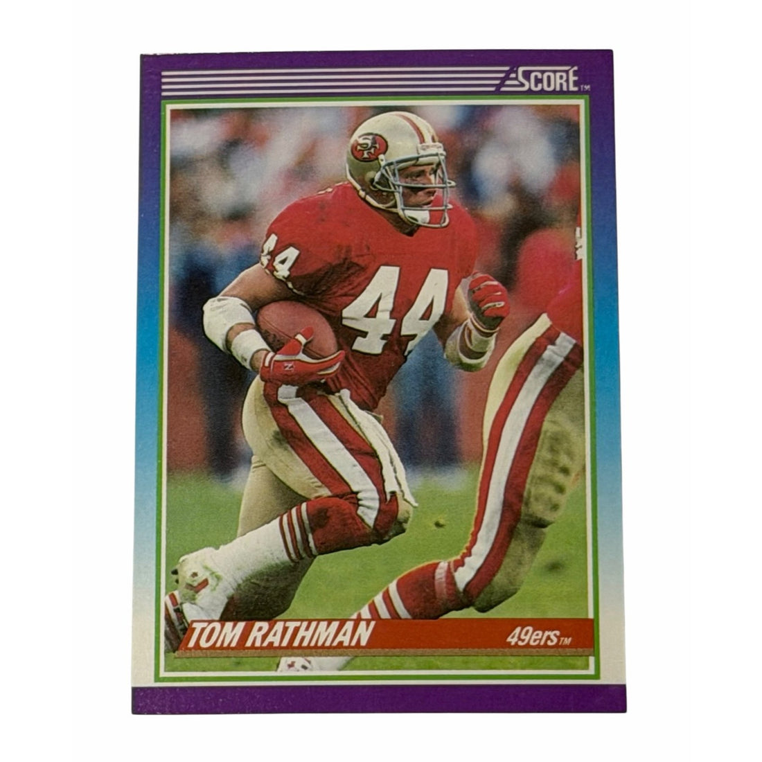Vintage Tom Rathman NFL San Francisco Vintage Tom Rathman NFL San Francisco 49ers 1990 Score 188 Football Card