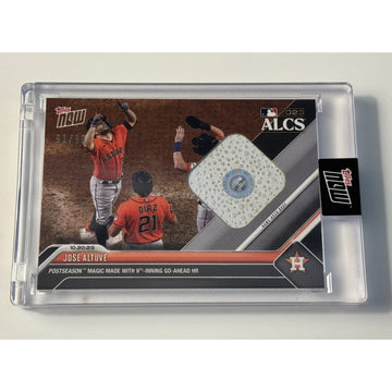 91/99 ALCS 2023 MLB Topps Now Jose Altuve* Game-Used Base Relic Card 1024 MLB Astros*