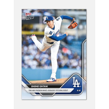 Shohei Ohtani 2025 Topps NOW #307 MLB Dodgers Pitching Debut SP