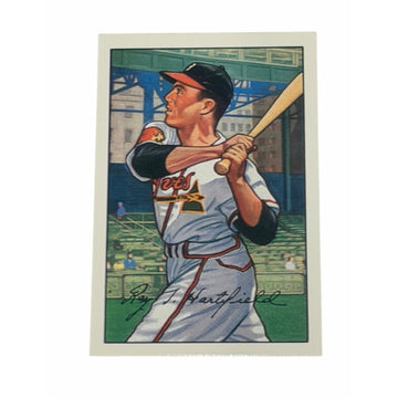 REPRINT NM Vintage 1987 Roy Hartsfield #28 1952 Bowman Style MLB Boston Braves