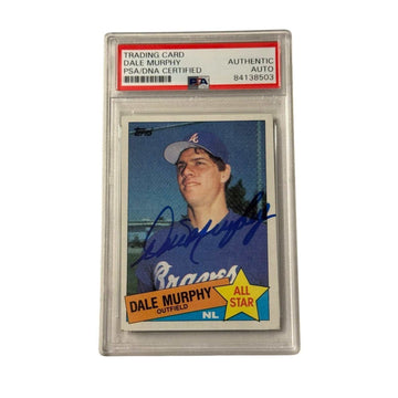 Dale Murphy signed 1988 Topps All Star baseball card PSA DNA certified Braves collectible