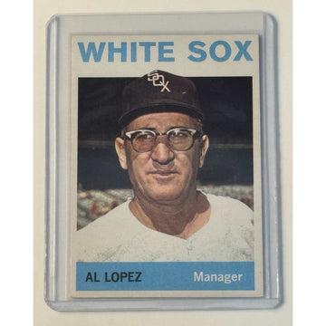 Topps 1964 Topps Baseball Al Lopez White Sox Manager card in protective sleeve
