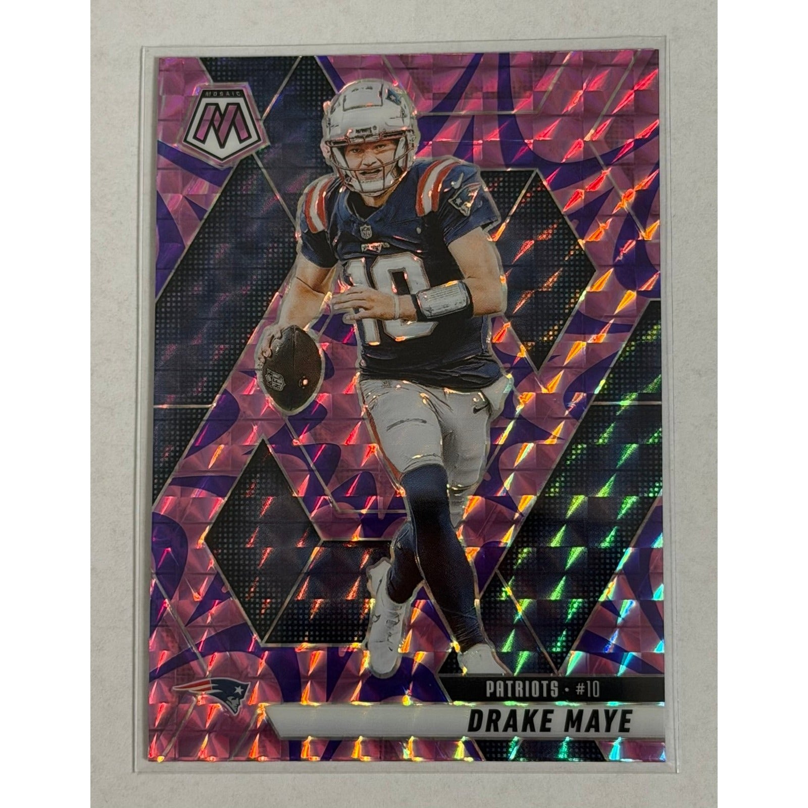 2025 Panini Mosaic Drake Maye 28 2025 Panini Mosaic Drake Maye 28 NFL New England Patriots Mosaic Prizm QB