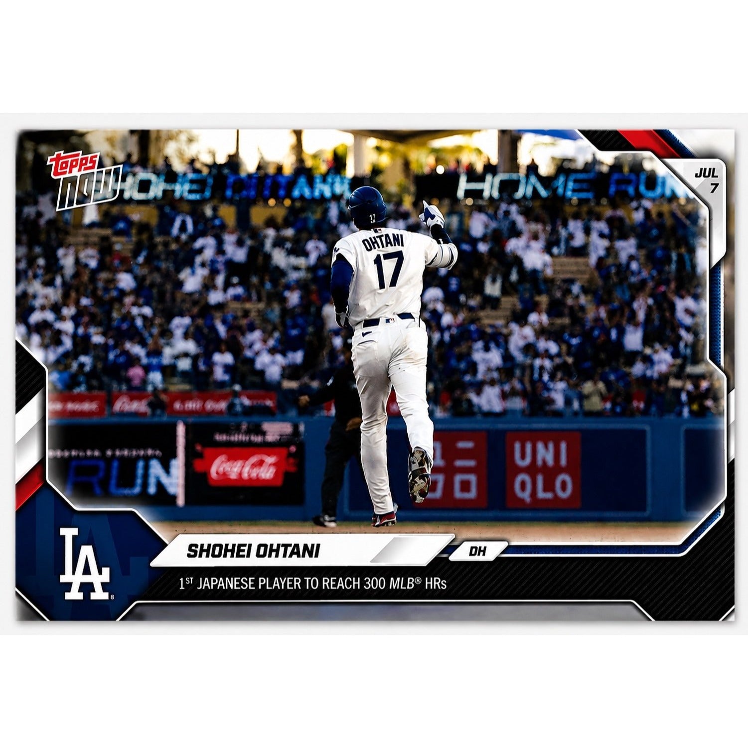 Shohei Ohtani Topps NOW 2026 Topps NOW Shohei Ohtani 428-SP Rare Short Print Variation 300th HR Dodgers