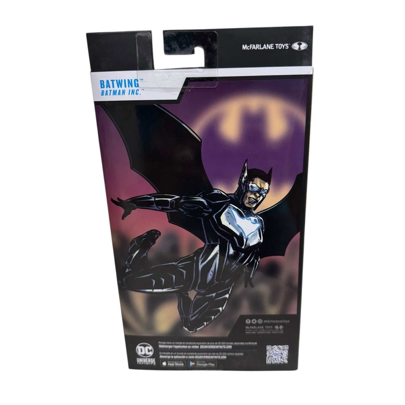 New-sealed McFarlane DC Multiverse Batwing Batman Inc. 7-inch action figure in original packaging