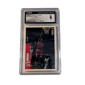 1996-97 Collectors Choice Michael Jordan #23 CGC 9 Mint basketball card in new slab
