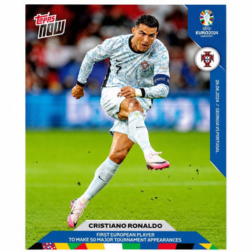 4002 PR 2024 Topps NOW UEFA EURO 2024 Cristiano Ronaldo #031 NM Portugal 50 Tour