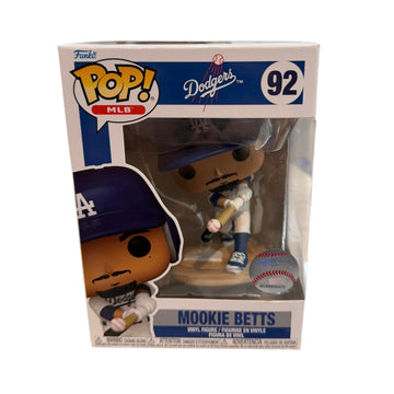 Funko Pop #92 Mookie Betts MLB Los Angeles Dodgers Vinyl Figure Baseball
