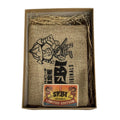 SFBI Originals 2018 Dino Flintstones limited edition sealed art toy in burlap wrap with display box and badge