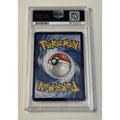 Pokémon Iconic Charizard EX PSA 9 graded trading card in protective case back view