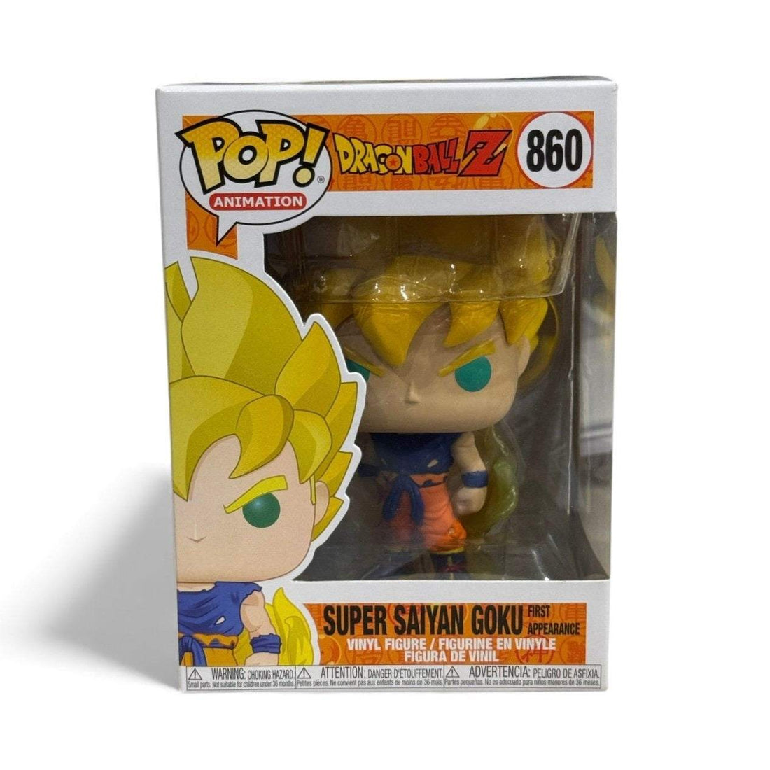 Funko Pop Animation Dragon Ball Z Super Saiyan Goku #860 collectible figure in sealed box