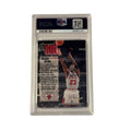 1998 Hoops Shout Outs Michael Jordan Chicago Bulls PSA 8 NM basketball card insert