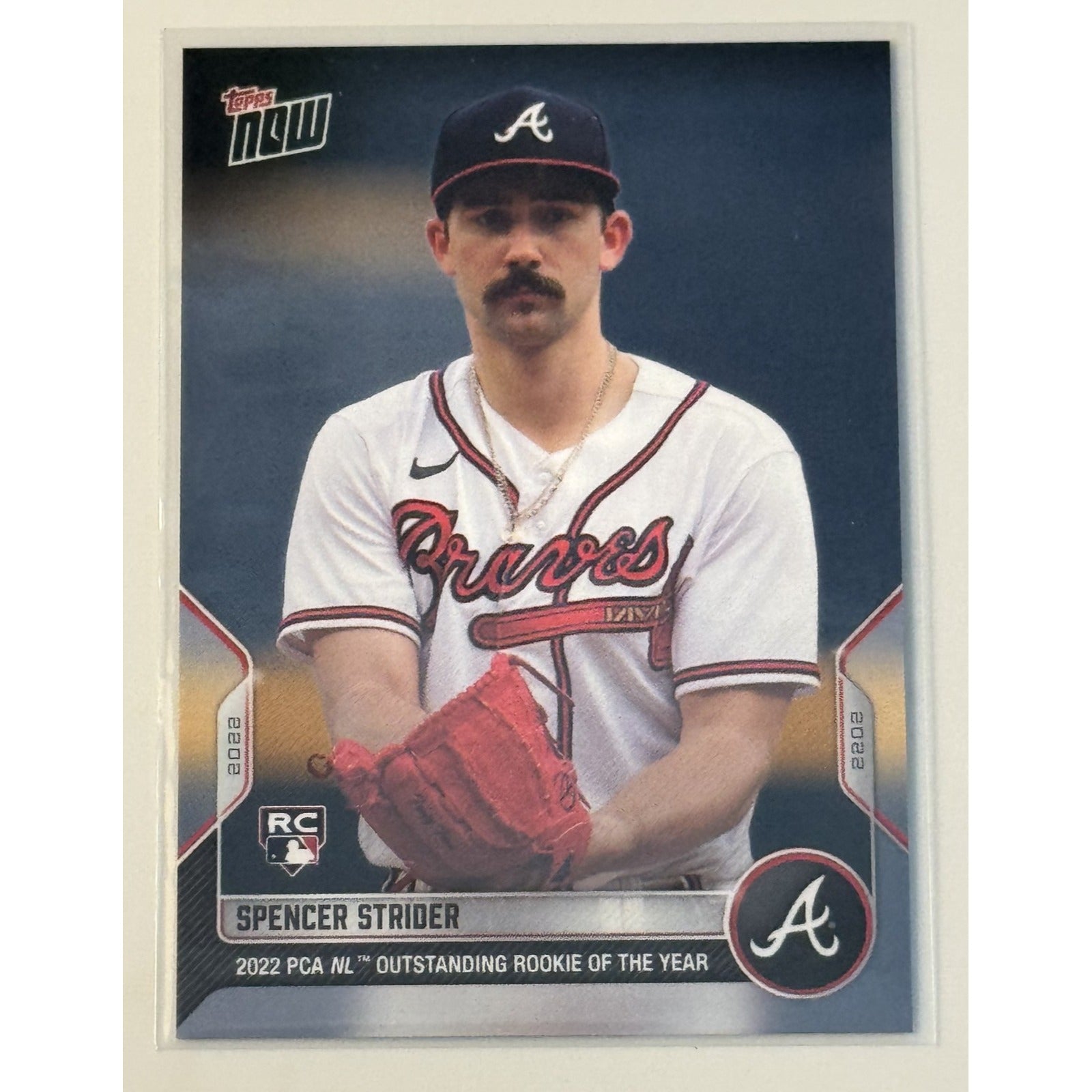 2022 Topps NOW Spencer Strider Rookie MLB Atlanta Braves - Near Mint Card #PCA-6