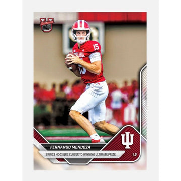 ONLY 7654 Printed Fernando Mendoza RC 2025 Bowman U NOW #66 Indiana Hoosiers QB