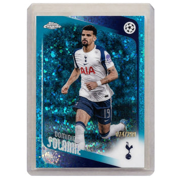 /299 Dominic Solanke Aqua Geometric Refractor Tottenham Hotspur UCL SP