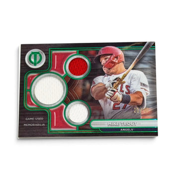 2023 Topps Tribute Mike Trout Green Triple Game-Used Relic 21/99 MLB Angels