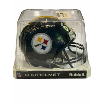 HOF Legend CollectionJack Ham HOF 88 Autographed Pittsburgh Steelers Riddell Mi