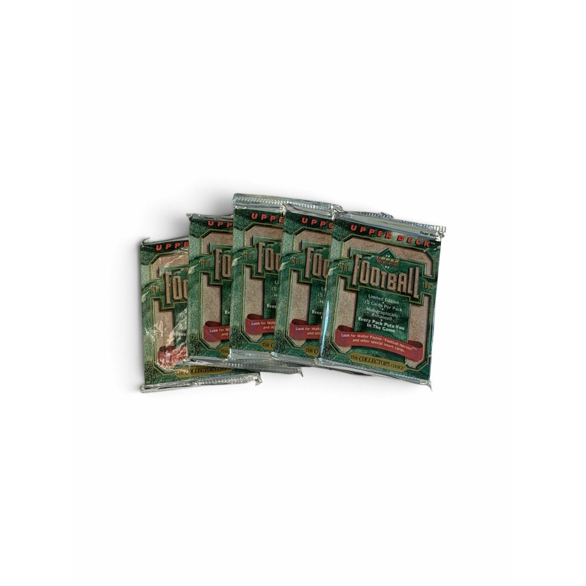5 Pack Lot 1992 Upper Deck Football NFL Vintage Limited Edition Sealed — original photo 1
