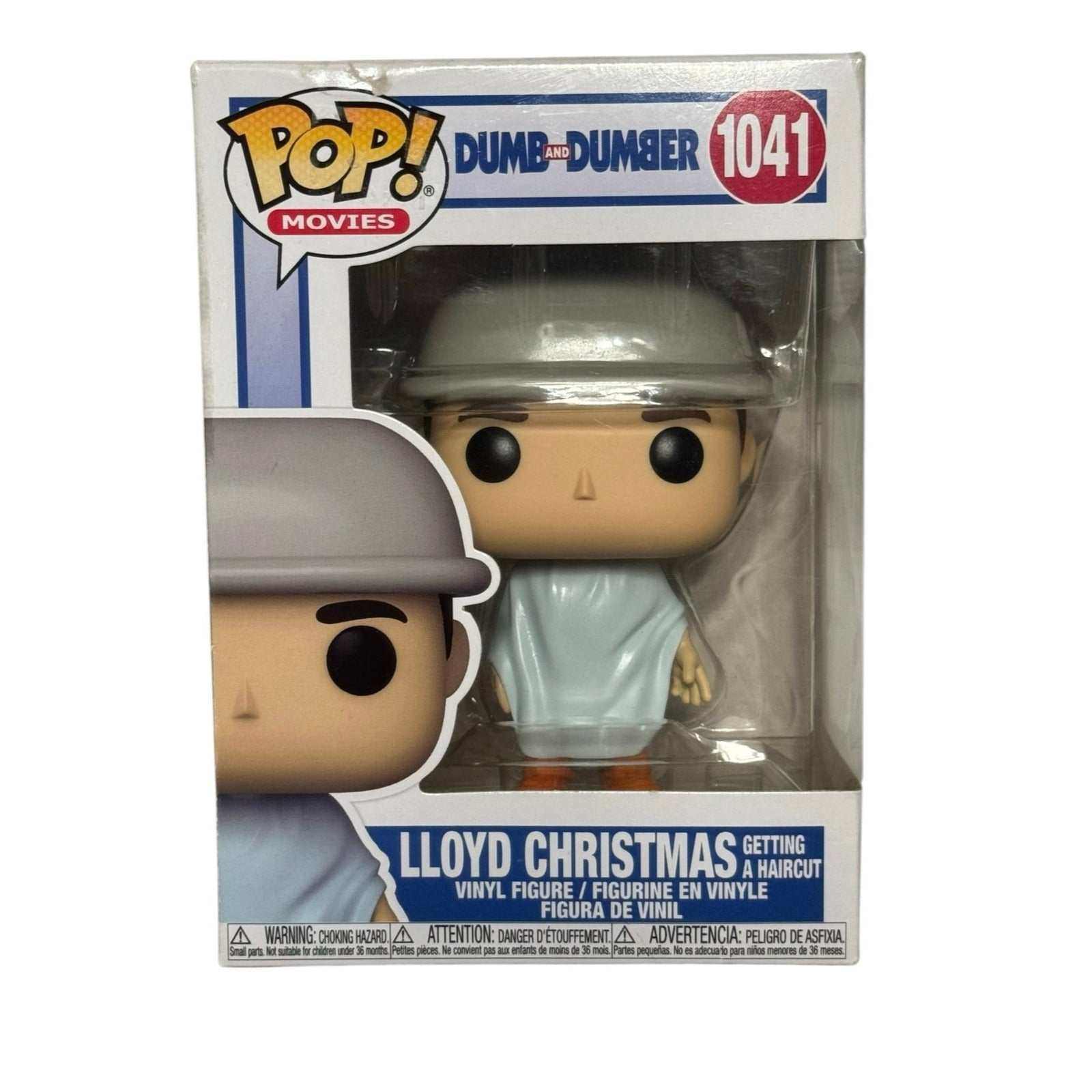Lloyd Christmas Funko Pop 1041 from Dumb and Dumber getting a haircut collectible vinyl figure in box