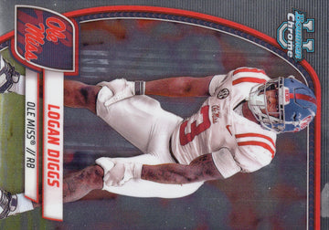 Logan Diggs Bowman Chrome Logan Diggs 2024 Bowman Chrome U 121 Ole Miss RB Football Card
