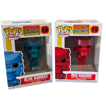 New Arrival Funko POP Retro Toys Rock Em Sock Em Robots Blue & Red Set #14 #15