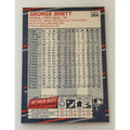 1988 Fleer George Brett #254 Kansas City Royals baseball card, back
