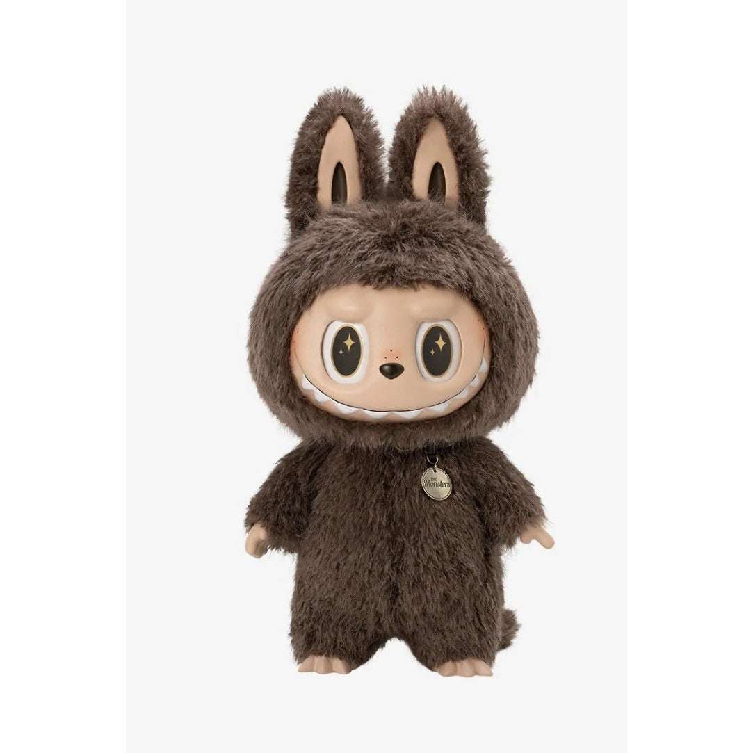 The Monsters Vinyl Figure by Zimomo 1:6 scale vinyl art toy with faux fur and gold medallion tag