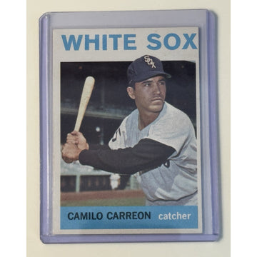 1964 Topps Baseball #421 Camilo Carreon MLB Chicago White Sox VG- Very Good - EX