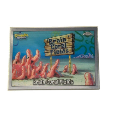 2025 Topps Chrome SpongeBob Brain Coral Fields card #44 near mint condition