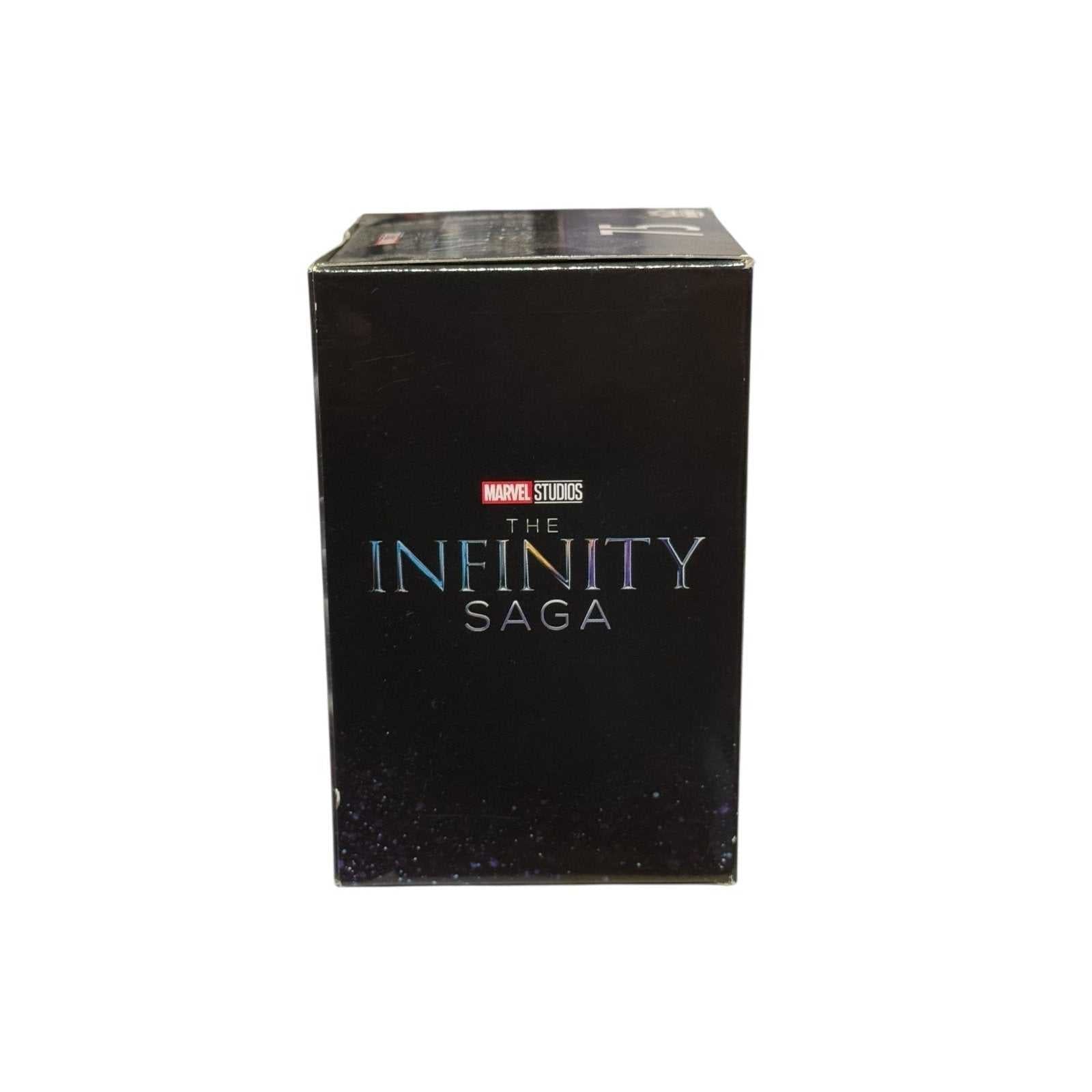 Iron Man Funko Minis Pop 75 Infinity Saga exclusive figure box with gauntlet detail and Five Below sticker