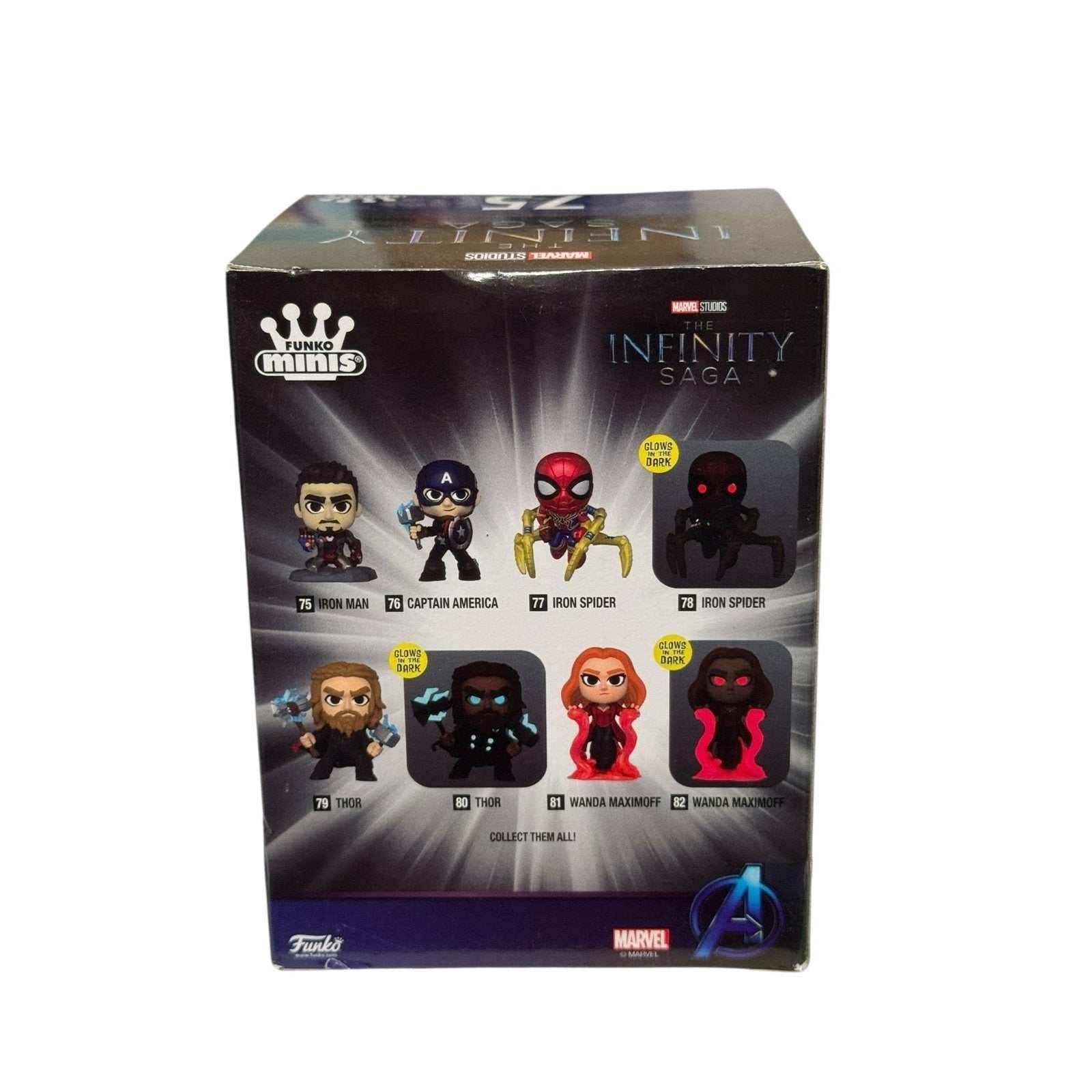 Iron Man Funko Minis Infinity Saga collectible figure with gauntlet and Five Below exclusive sticker