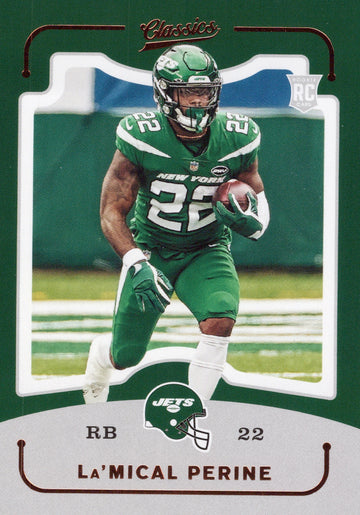 2020 Panini Chronicles La'Mical Perine RC Jets Classics CL-34 NFL Rookie