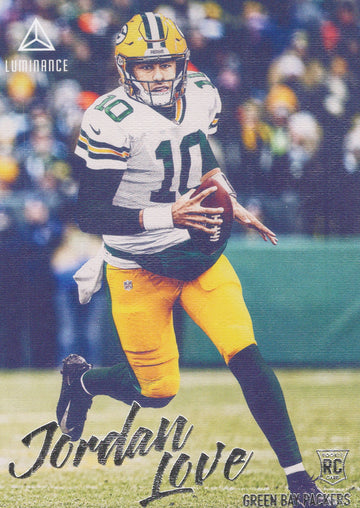 2020 Panini Chronicles Jordan Love RC Packers Luminance 204 NFL Rookie