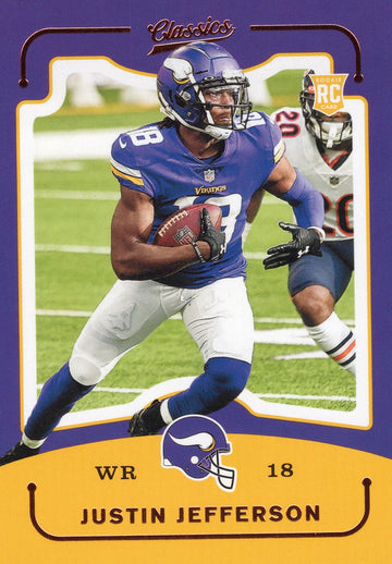 2020 Panini Chronicles Justin Jefferson RC Vikings Classics CL-13 NFL Card