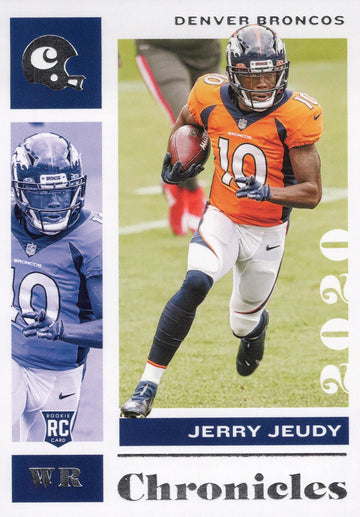 2020 Panini Chronicles Jerry Jeudy RC Broncos #29 NFL Rookie Football Card