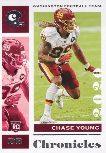 2020 Panini Chronicles Chase Young RC Washington #99 NFL Rookie Football