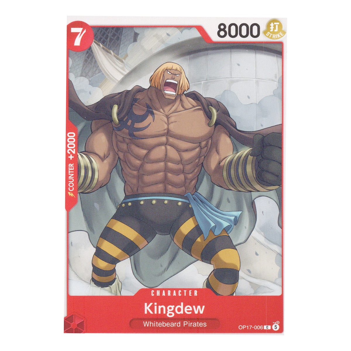 Kingdew OP17-006 Common English One Piece TCG Card NM