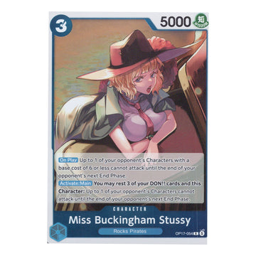 Miss Buckingham Stussy OP17-054 Common English One Piece TCG Card NM