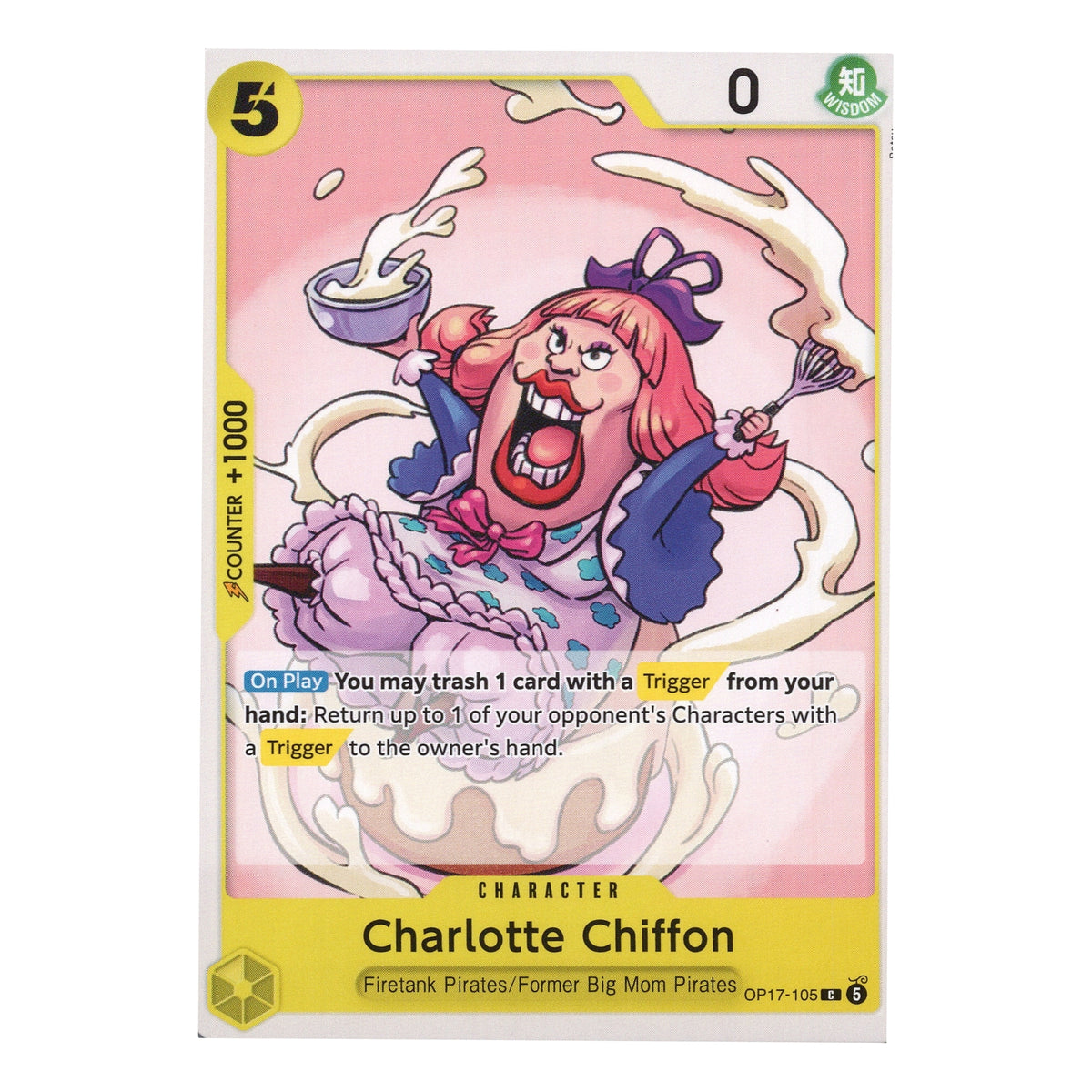 Charlotte Chiffon OP17-105 Common English One Piece TCG Card NM