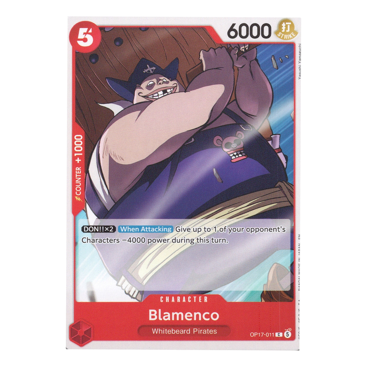 Blamenco OP17-011 Common English One Piece TCG Card NM