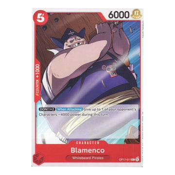 Blamenco OP17-011 Common English One Piece TCG Card NM